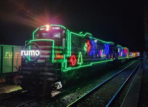 trem iluminado #paratodosverem