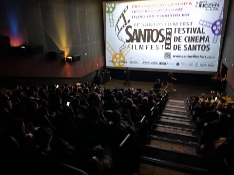 Programação do Festival será lançada no dia 10. Foto: Divulgação Santos Film Festival. #Paratodosverem
