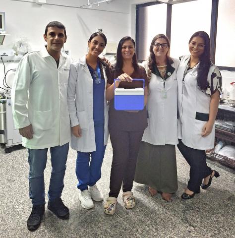 foto mostra equipe que atuou na captação de córneas #paratodosverem