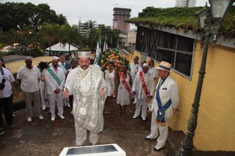 Homenagem do mundo do samba no Quilombo do Pai Felipe. #Pracegover