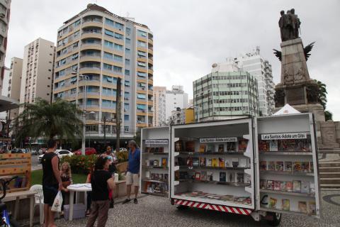 estande na praça da independência #pracegover 