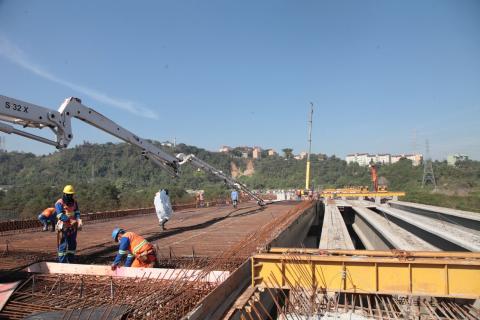 concretagem de ponte. #Paratodosverem