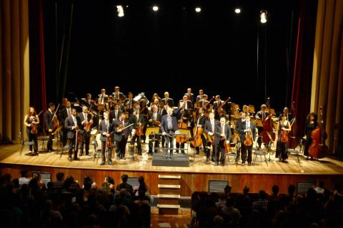 Músicos da orquestra municipal de Santos #pracegover 