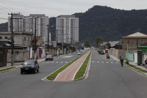 Ciclovia da Avenida Haroldo de Camargo. #Pracegover