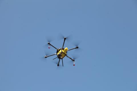 drone voando #pracegover 