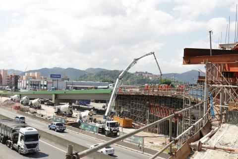 Vista geral da nova estrutura do Piratininga, do alto e para baixo. #Paratodosverem