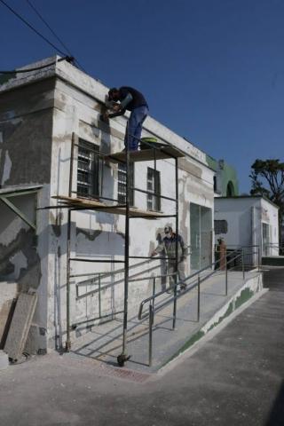 Fachada do prédio em recuperação. #Paratodosverem