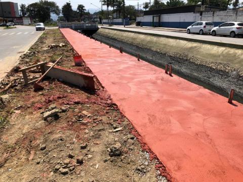 ciclovia em obras #pracegover