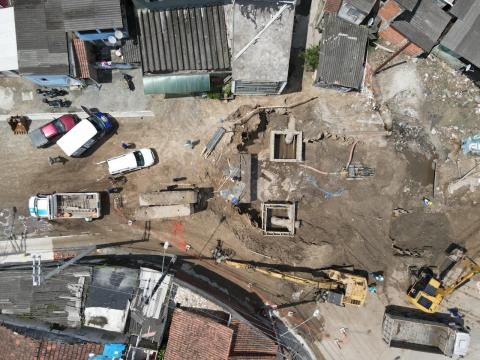 foto aérea da obra #paratodosverem 