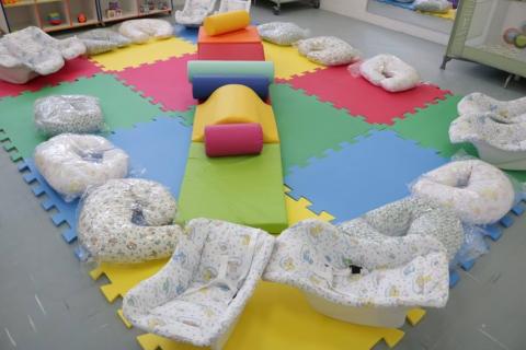 sala para crianças dormirem #paratodosverem