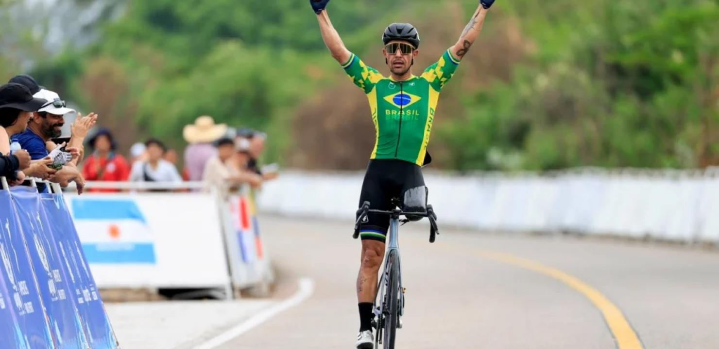 Ciclista de Santos é destaque com dois ouros nos Jogos Parasul-Americanos na Colômbia
