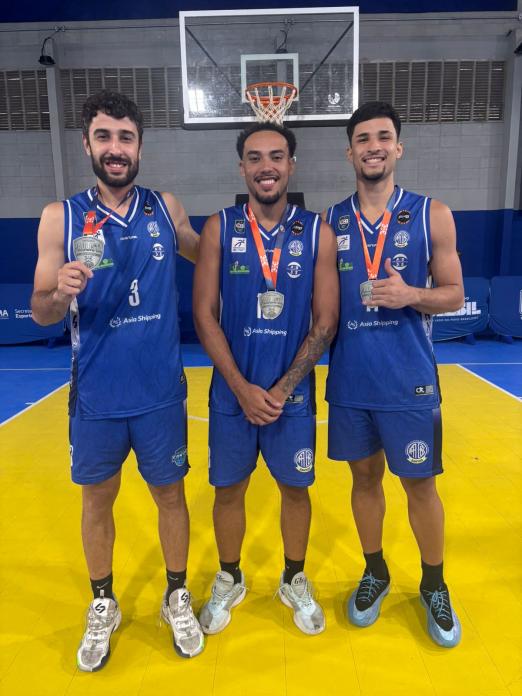 Equipe de basquete 3x3 de Santos. #Paratodosverem