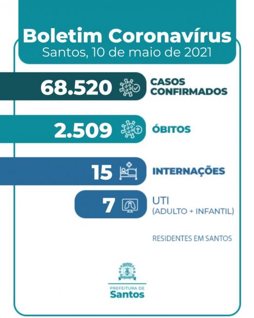 Novo modelo de boletim, com números de casos confirmados, óbitos e internações de residentes. #paratodosverem