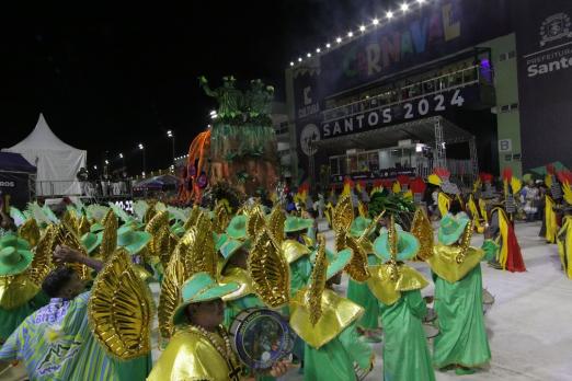pessoas durante o desfile de carnaval #paratodosverem 
