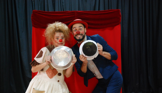 casal de palhaços #paratodosverem 