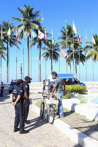 guardas abordam ciclista #paratodosverem 