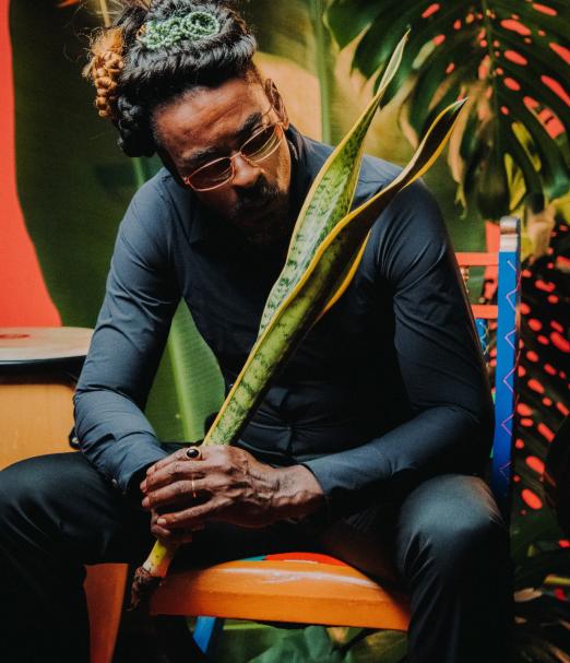 foto de seu jorge #paratodosverem