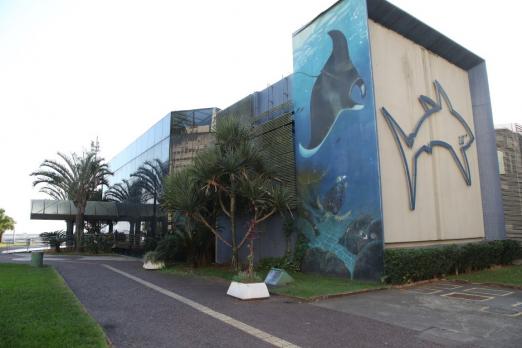 fachada do aquário #paratodosverem 