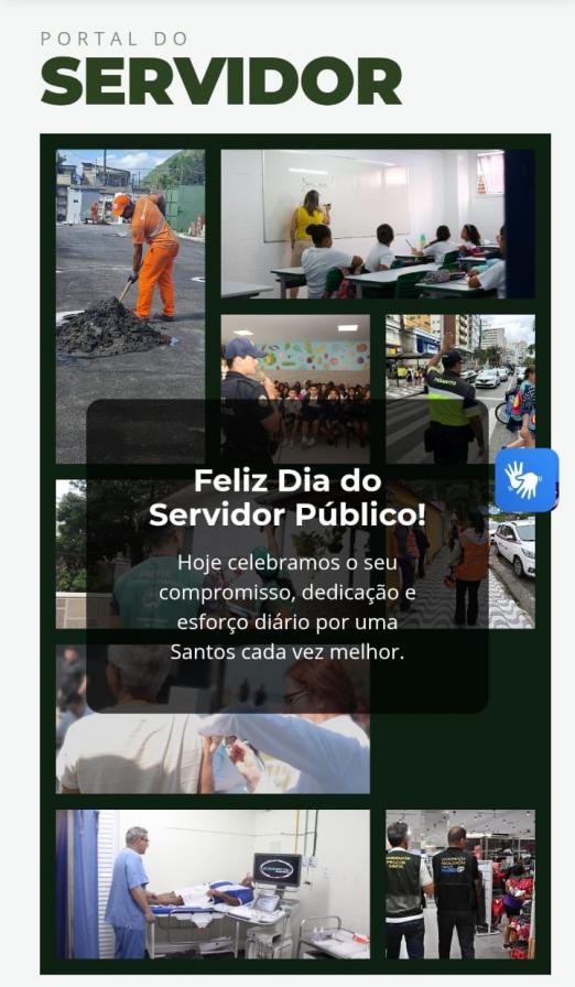 página inicial do portal #paratodosverem