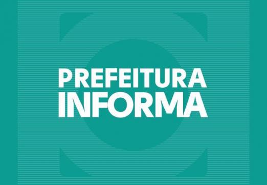 CArd onde se lê Prefeitura informa