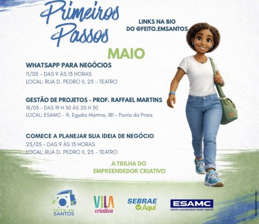Card do Programa Primeiros Passos. #Paratodosverem