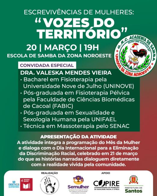 cartaz do evento. #Paratodosverem