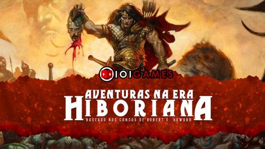 Cartaz do jogo Aventuras na Era Hiboriana