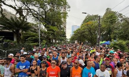 Atletas esperam a largada.#Paratodosverem