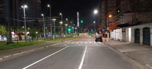 via com a nova sinalização pintada #paratodosverem