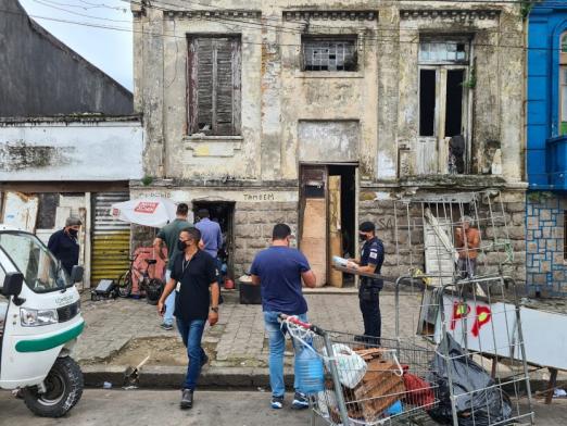 policiais e fiscais em ação #paratodosverem 