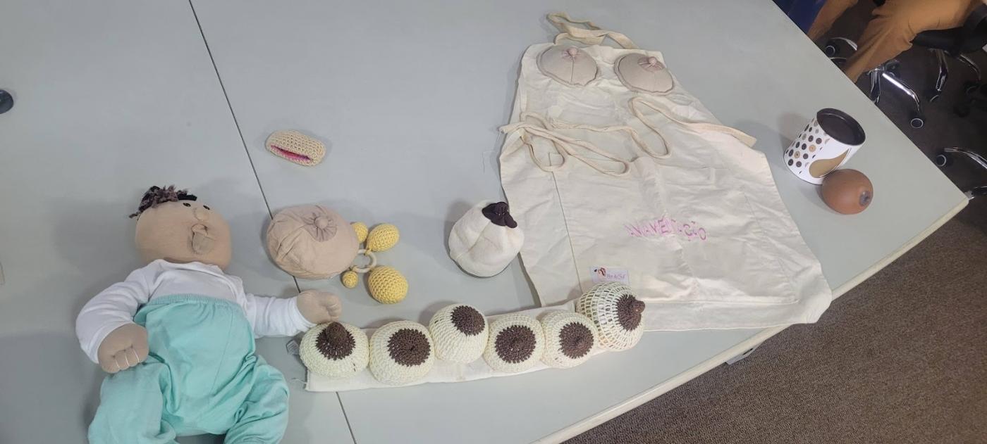 objetos usados na capacitação #paratodosverem 