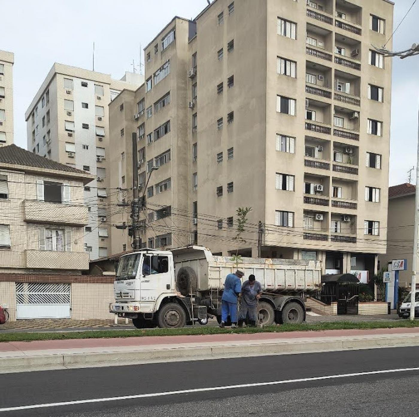 operários plantando árvores #paratodosverem 