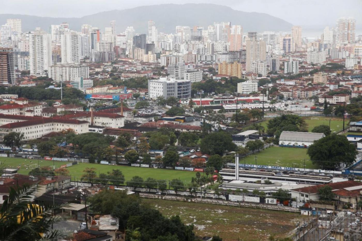 vista aérea geral do bairro jabaquara. #paratodosverem
