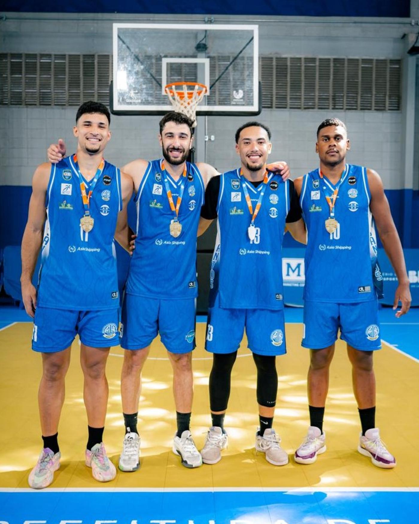 Equipe Santos de basquete 3x3. #Paratodosverem