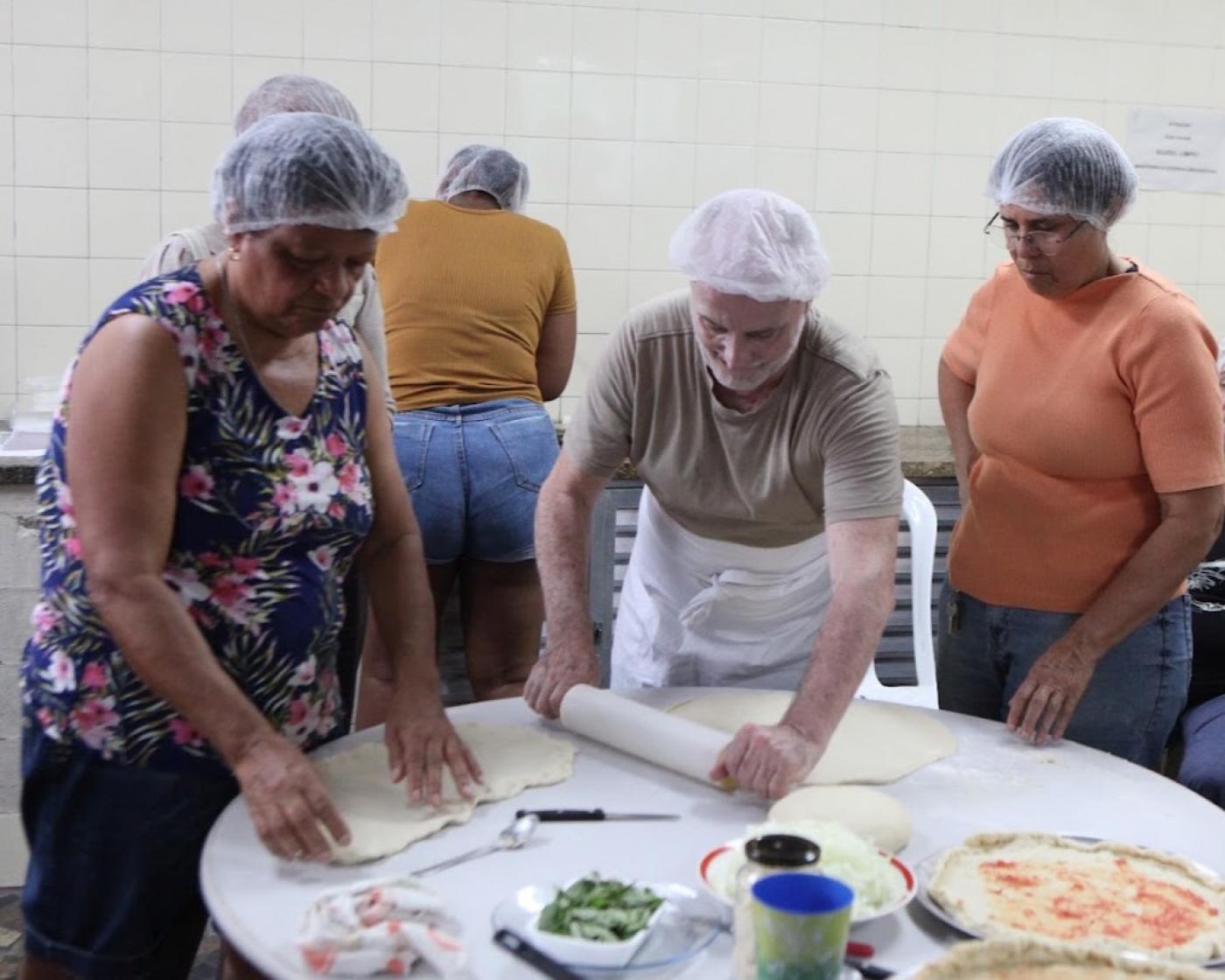 Curso de pizza artesanal na Vila Criativa. #Paratodosverem