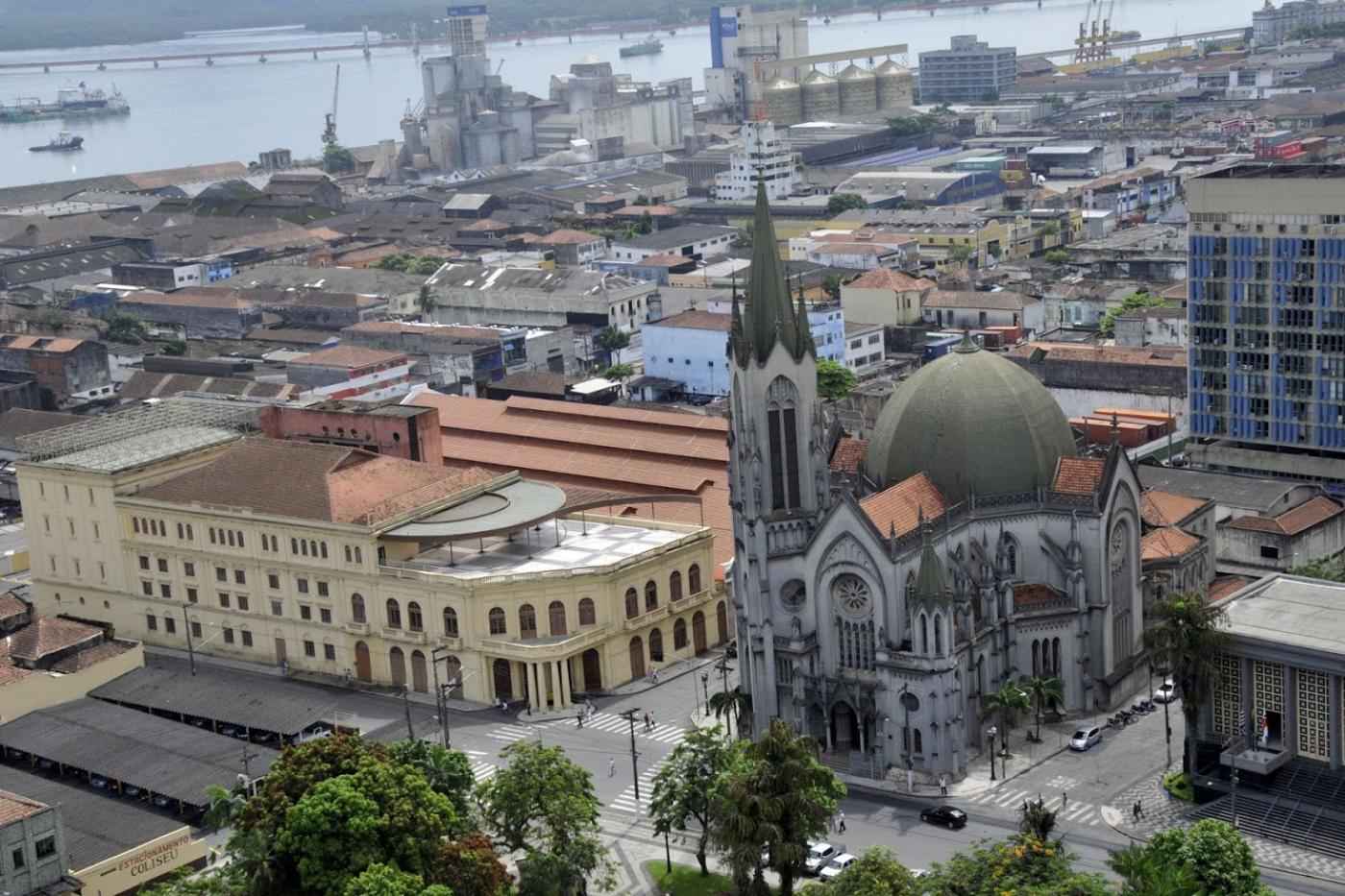 VISTA AÉREA DA REGIÃO CENTRAL, COM A CATEDRAL EM PRIMEIRO PLANO À DIREITA. #PARATODOSVEREM