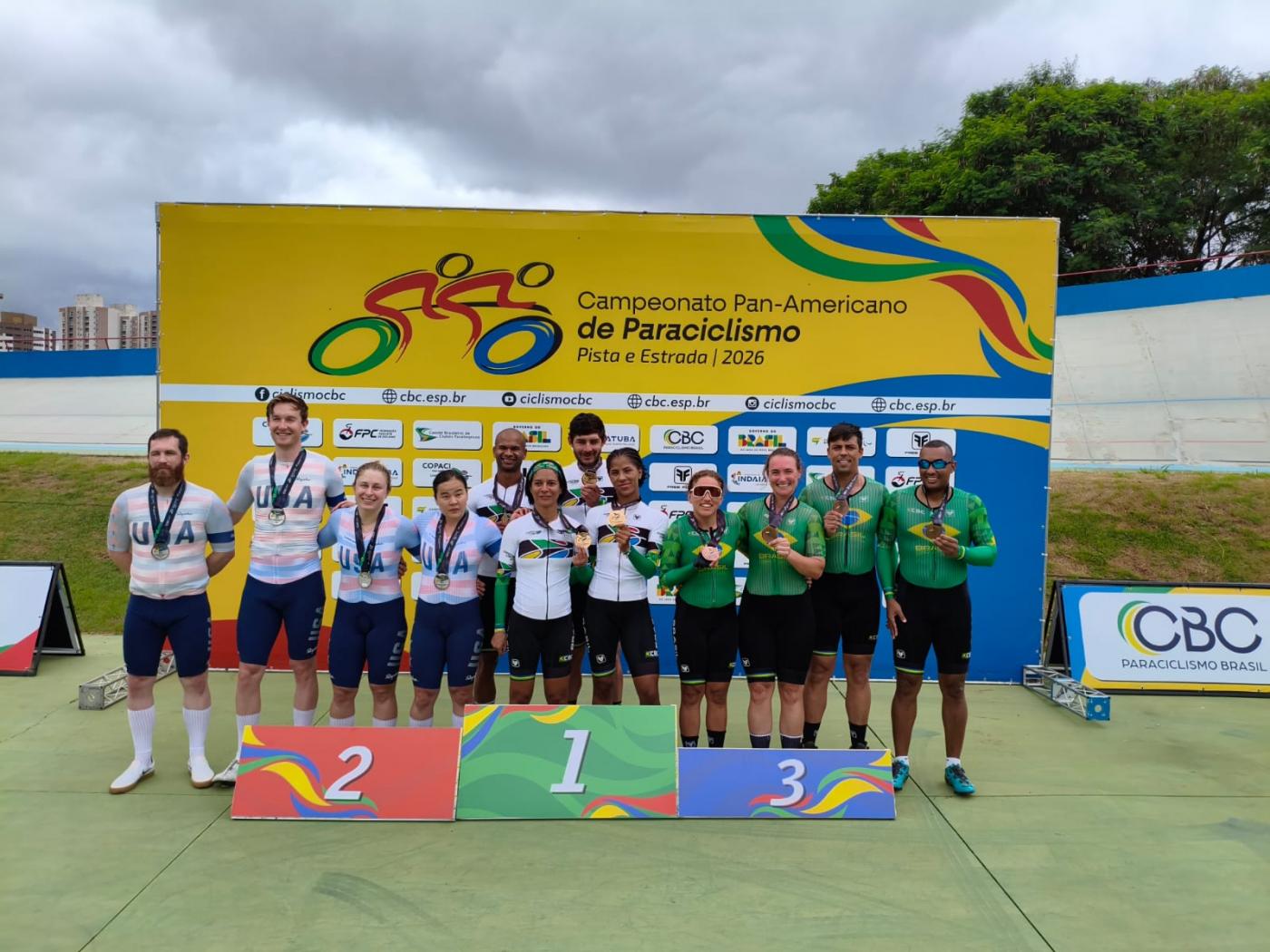 podio no pan de paraciclismo. #Paratodosverem