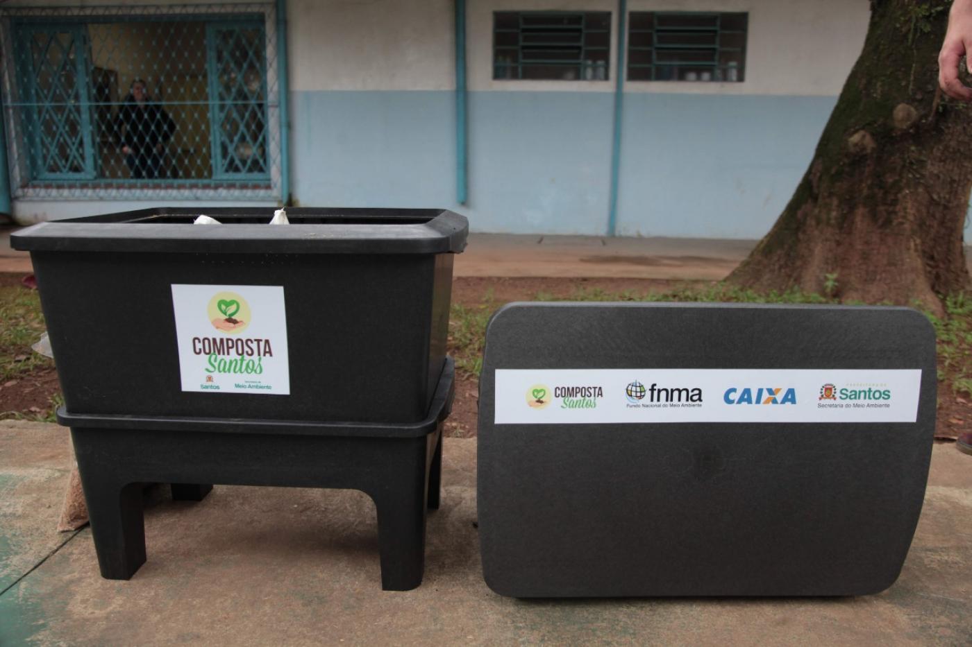 Caixas de compostagem. #Paratodosverem