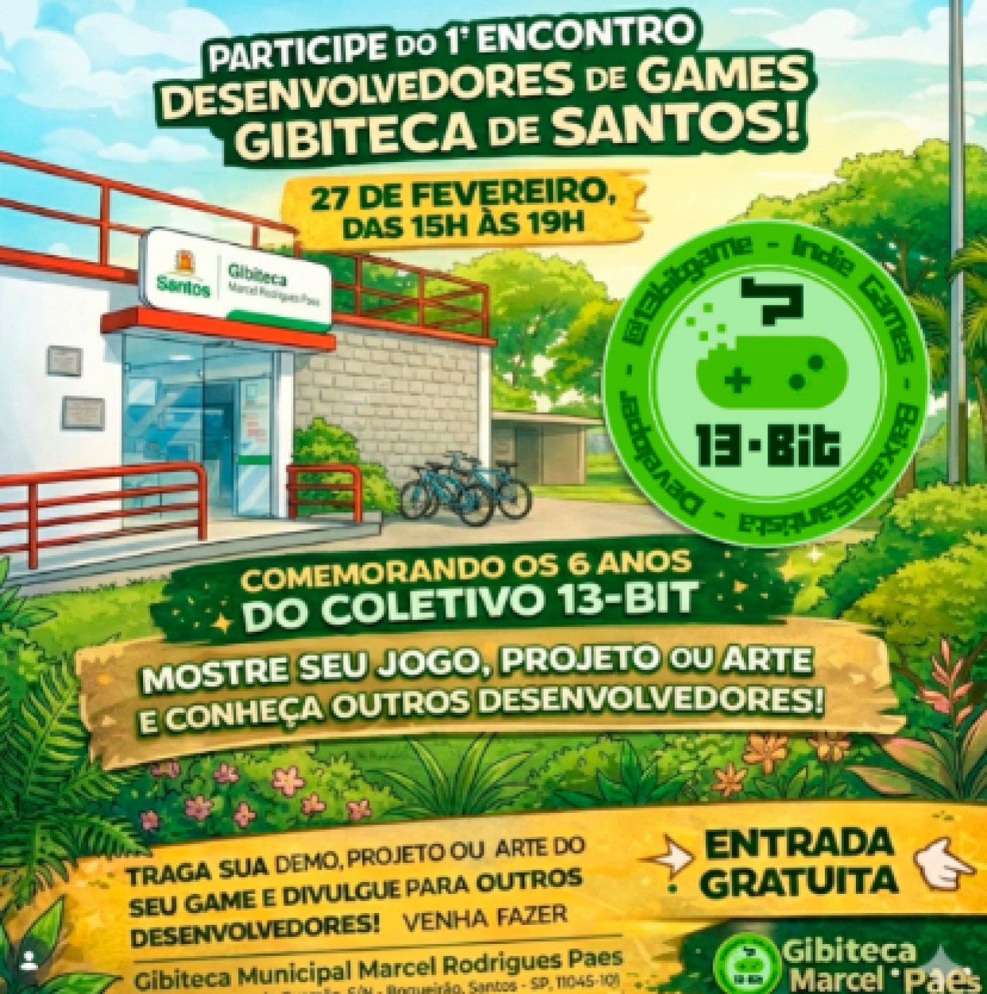 card do evento #paratodosverem 