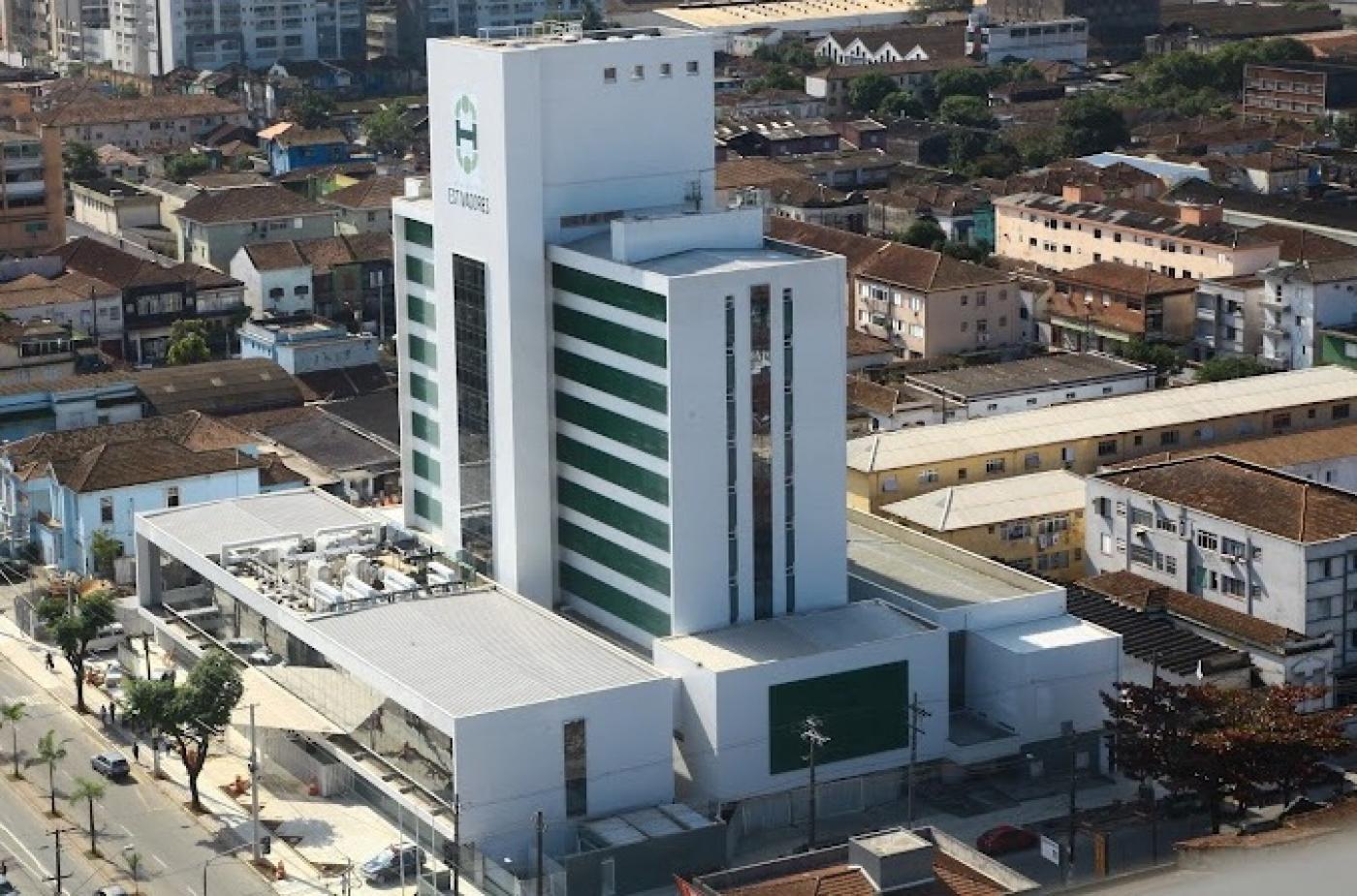 a fachada do complexo hospitalar. #paratodosverem