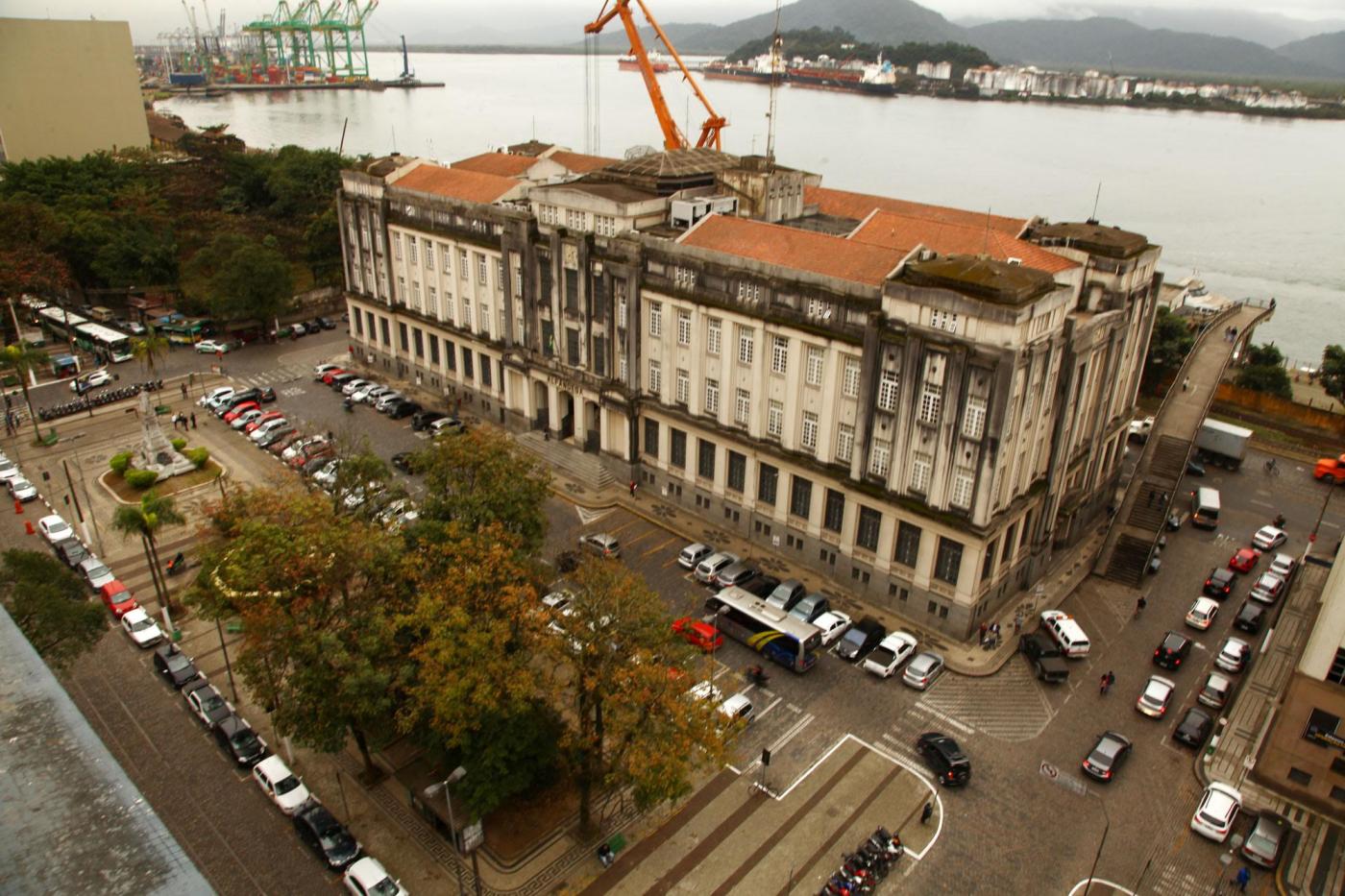 visão aérea da praça #pracegover 