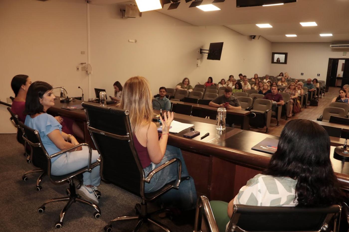 palestrante falando com público #paratodosverem