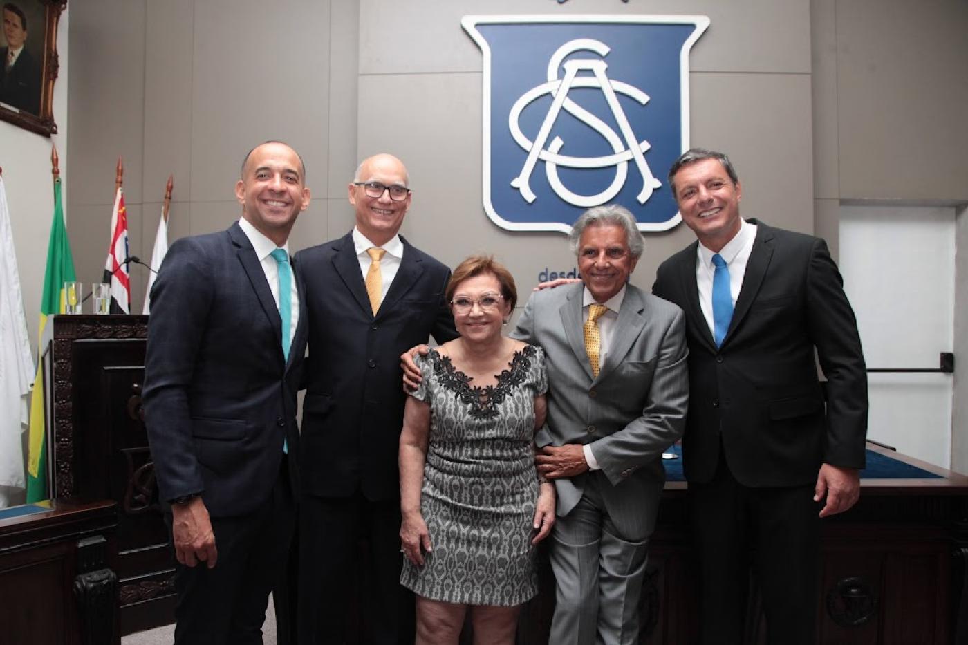 Paulo Alexandre Barbosa, João Paulo Papa, Telma de Souza, Beto Mansur e Rogério Santos. #paratodosverem