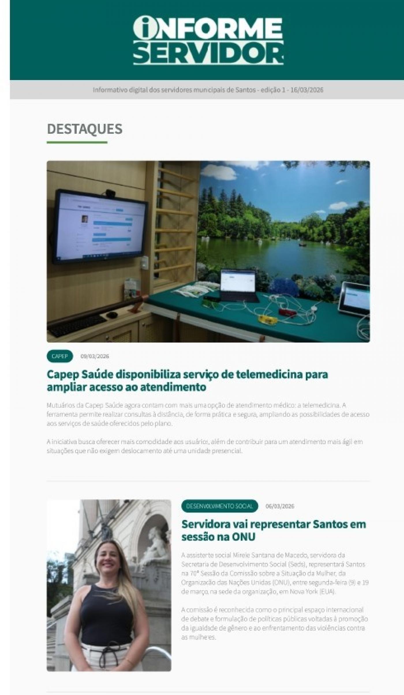 print da newsletter #paratodosverem