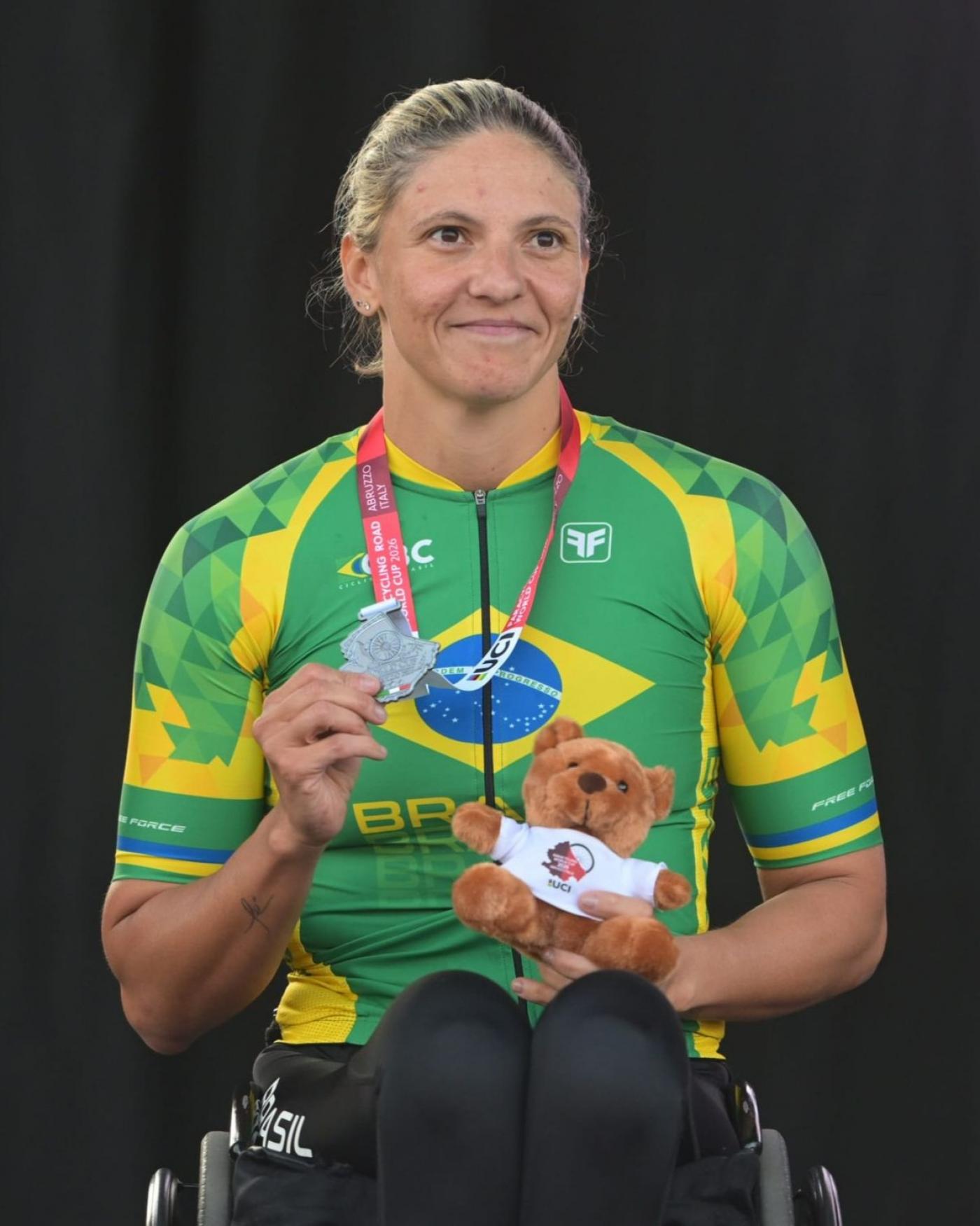 A atleta paralímpica Jessica Messali. #Paratodosverem