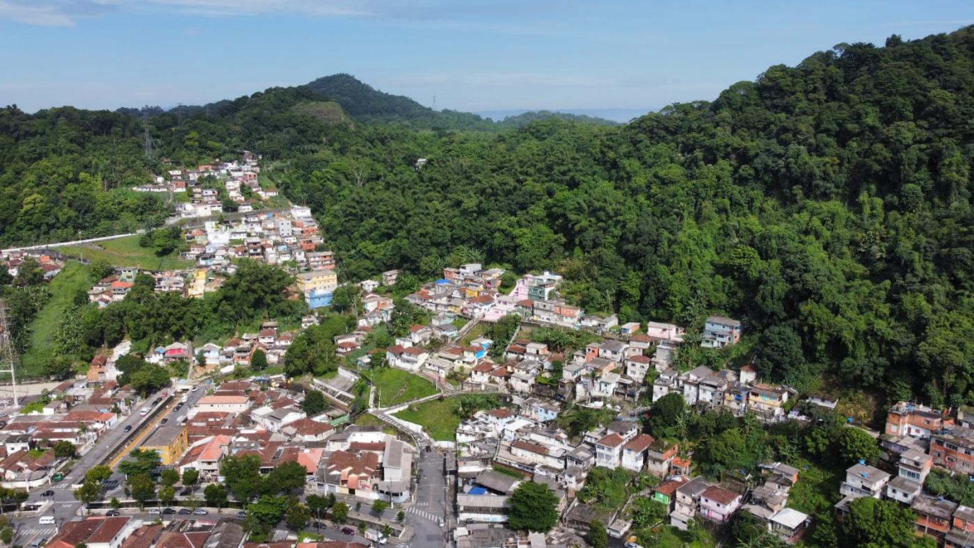Imagem aérea do Morro do Marapé. #pratodosverem
