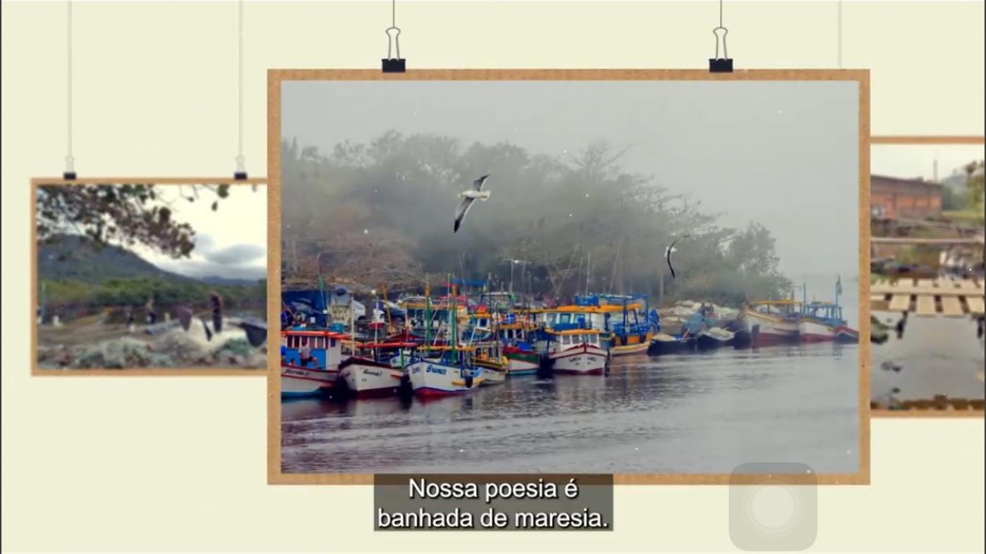Imagem do videoarte morarnamaré. com barcos sobre a água. #paratodosverem