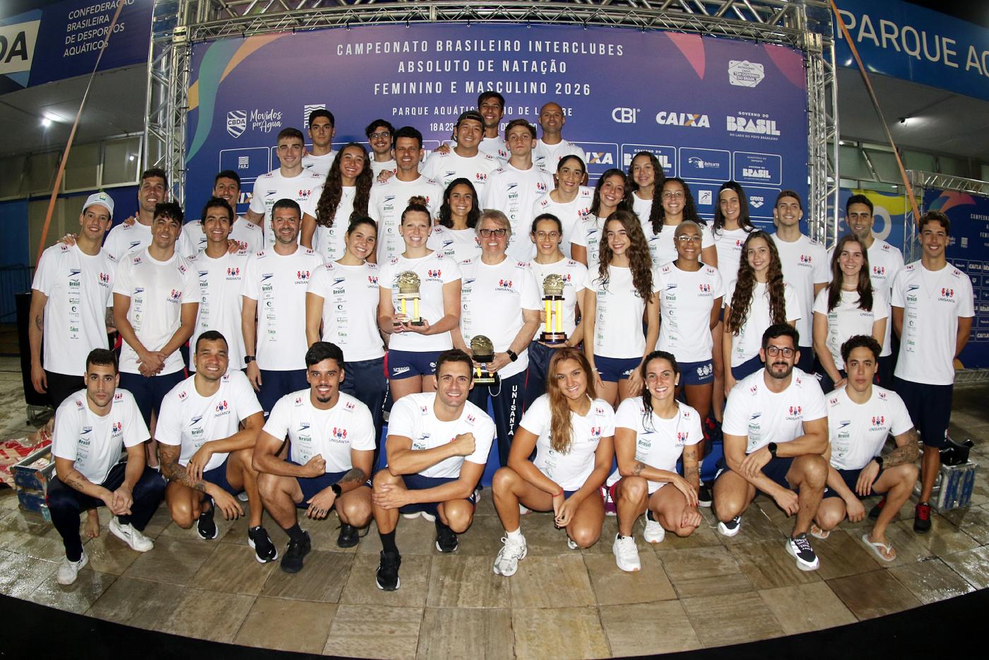 Equipe Unisanta/Fupes no pódio. #Paratodosverem