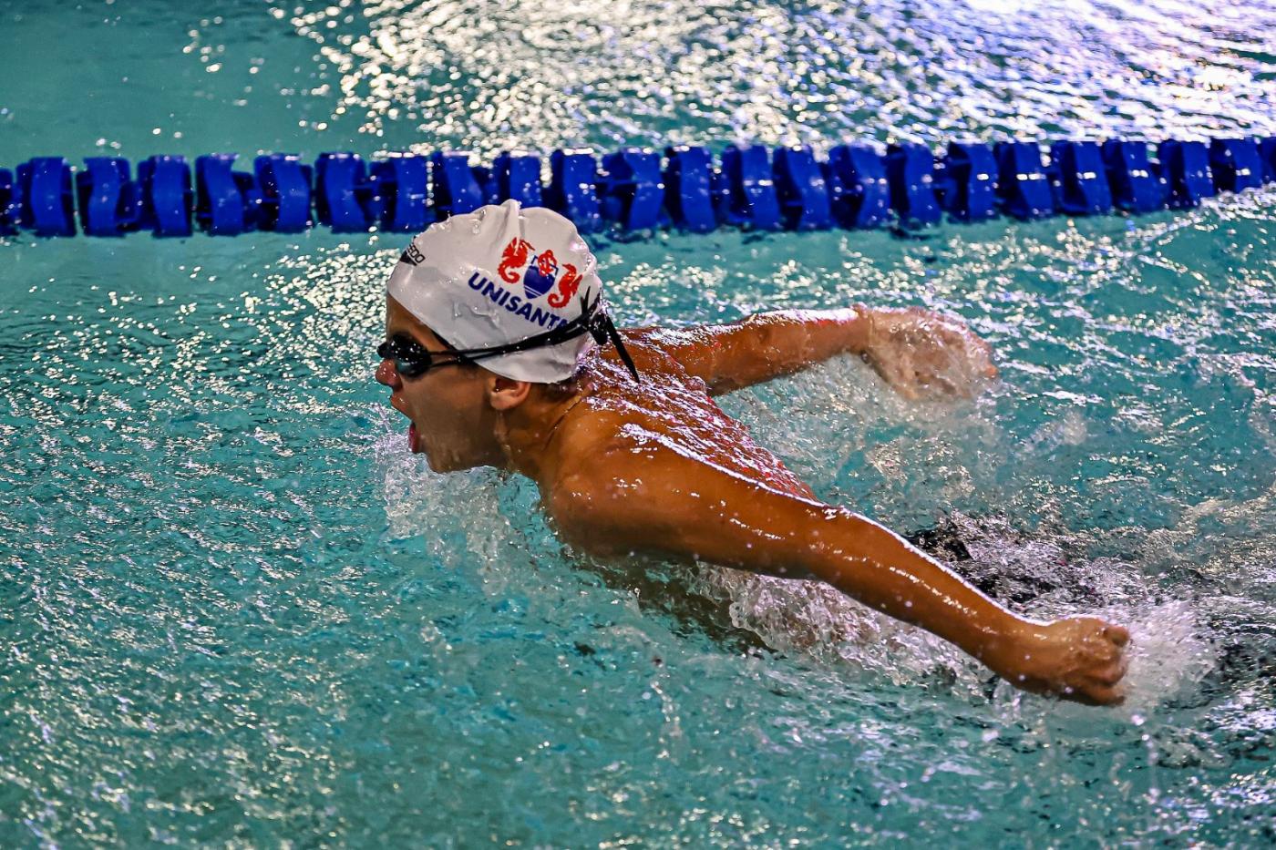 nadador na piscina.#Paratodosverem