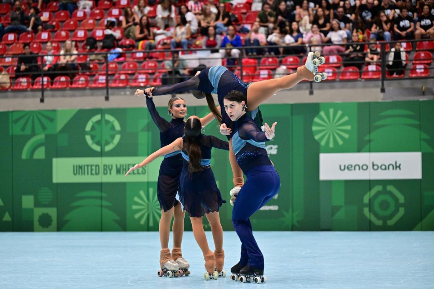 Quarteto medalhista no Mundial. #Paratodosverem